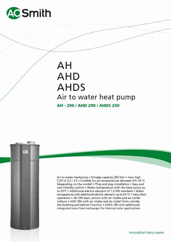 A O  Smith Electric Heater AHDS 290-page_pdf